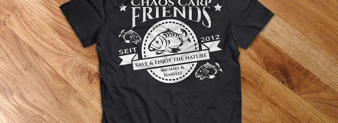 Team-Shirts für die Chaos Carp Friends