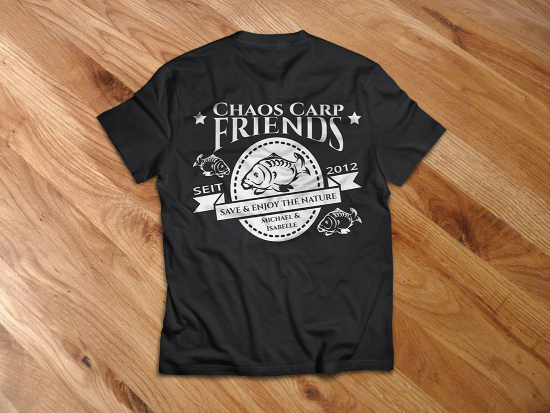 Team-Shirts für die Chaos Carp Friends